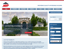 Tablet Screenshot of americanhousingpm.com